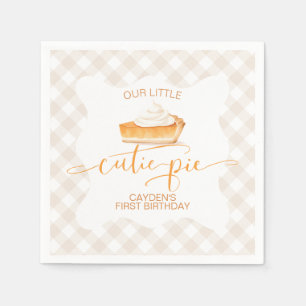 Servilleta De Papel Cutie Pie de calabaza Caída de platillo Primer cum