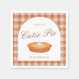 Servilleta De Papel Cutie Pie Fall Baby Shower Napkin