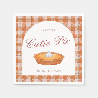 Servilleta De Papel Cutie Pie Fall Baby Shower Napkin