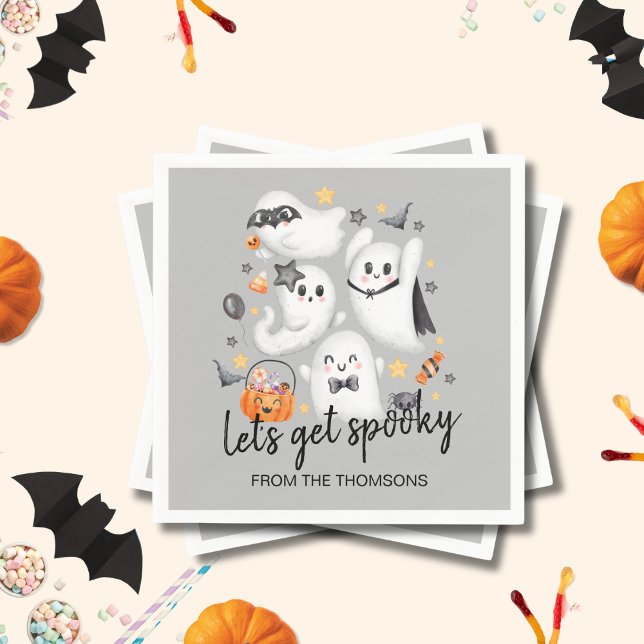 Servilleta De Papel Cuto disfraz Fantasma Calabaza Halloween (Subido por el creador)
