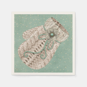 Servilleta De Papel Cuto punto de cable de invierno intermitente nieve