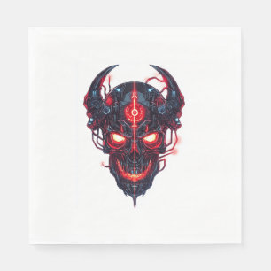 Servilleta De Papel Cyber Demon Skull Lord
