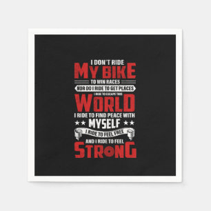 Servilleta De Papel Cycling Art I Don't Ride My Bike