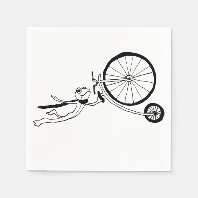 Servilleta De Papel Cycling Frog (Anverso)