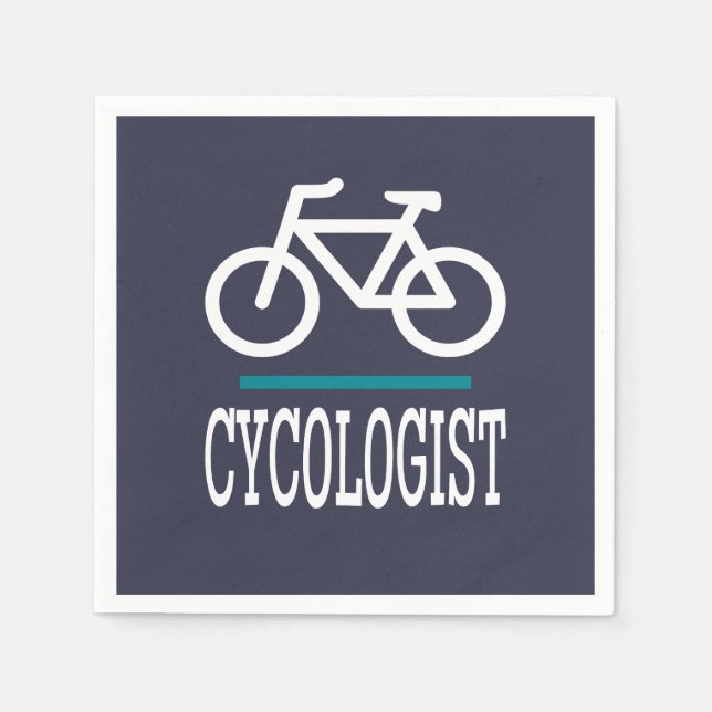 Servilleta De Papel CYCOLOGISTA Funny Cyclics Bikes Love (Anverso)