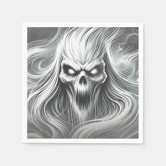 Servilleta De Papel Da miedo gritar fiesta de Fantasma politólogo Hall (Anverso)