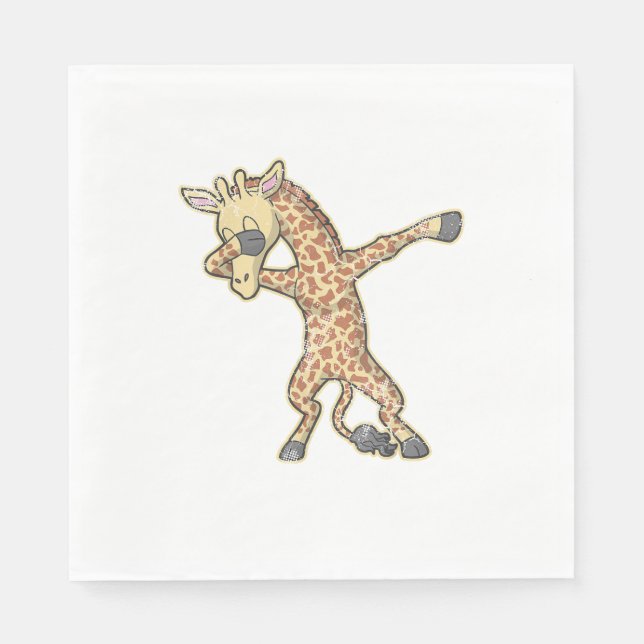 Servilleta De Papel Dabbing Giraffe Dab (Anverso)