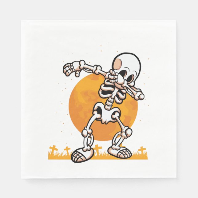 Servilleta De Papel Dabbing Halloween Pug Dog (Anverso)