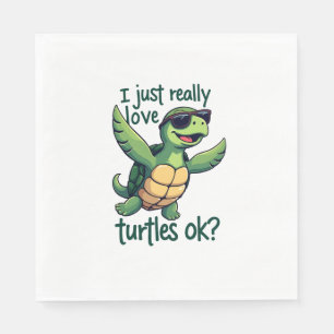 Servilleta De Papel Dabbing Sea Turtle De Verdad Me Encantan Las Tortu