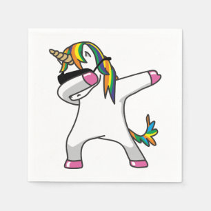 Servilleta De Papel Dabbing Unicorn Napkins