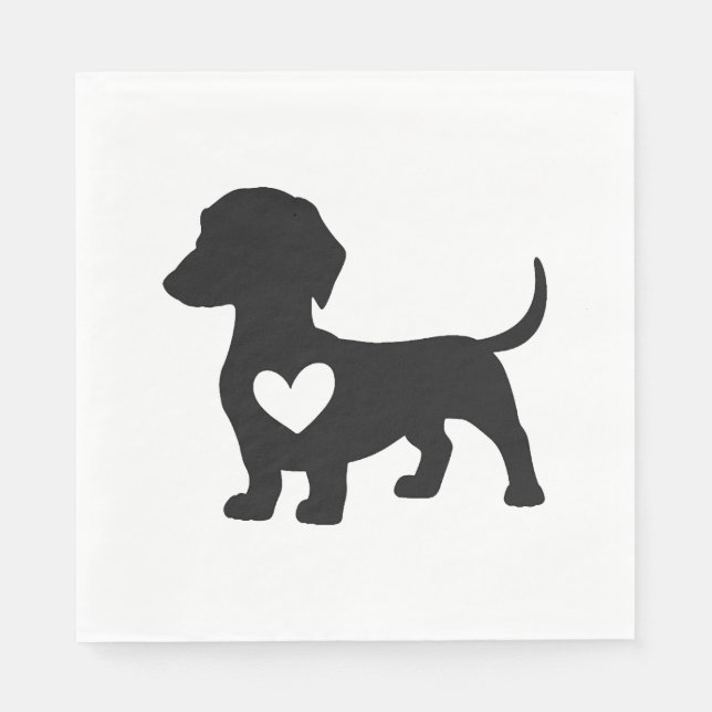 Servilleta De Papel Dachshund       (Anverso)