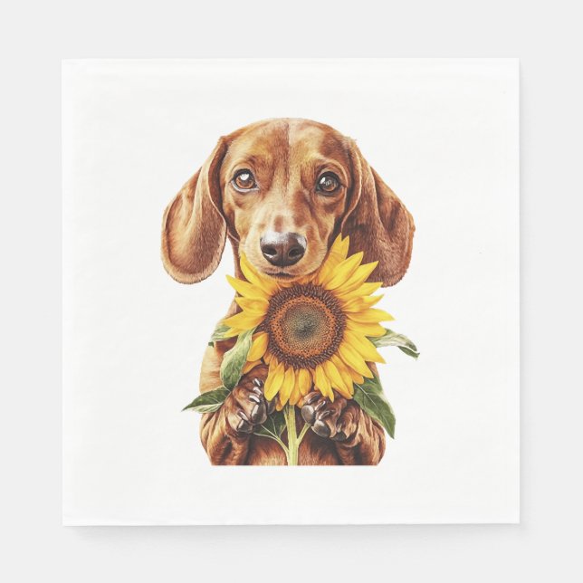 Servilleta De Papel Dachshund (Anverso)