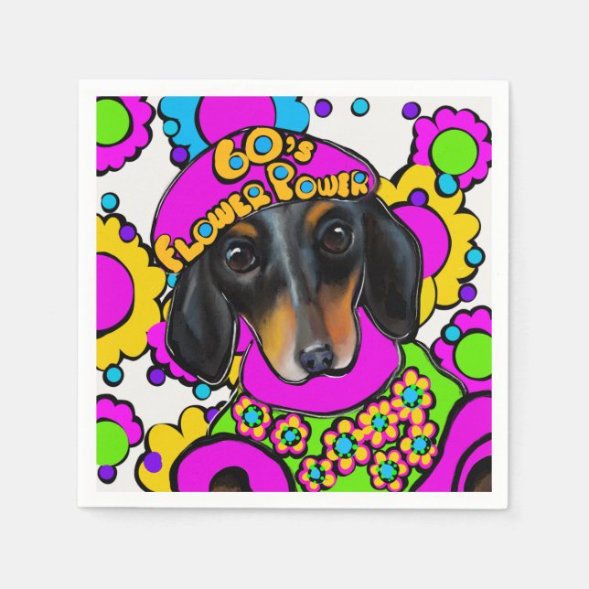 SERVILLETA DE PAPEL DACHSHUND (Anverso)