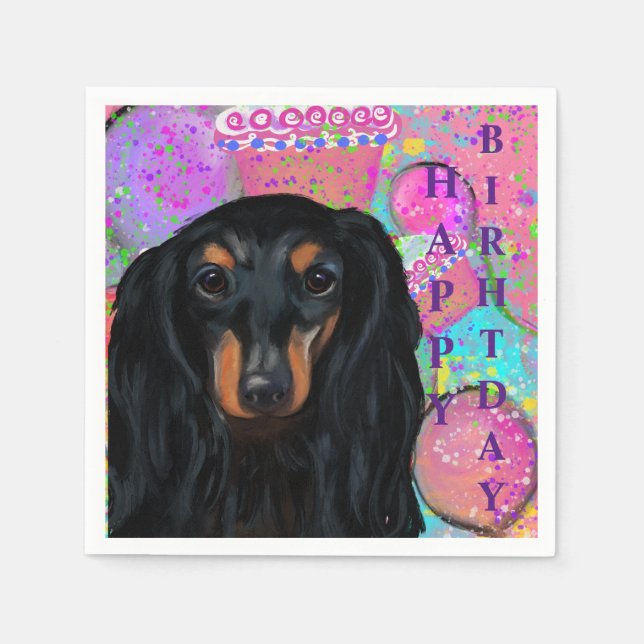SERVILLETA DE PAPEL DACHSHUND (Anverso)
