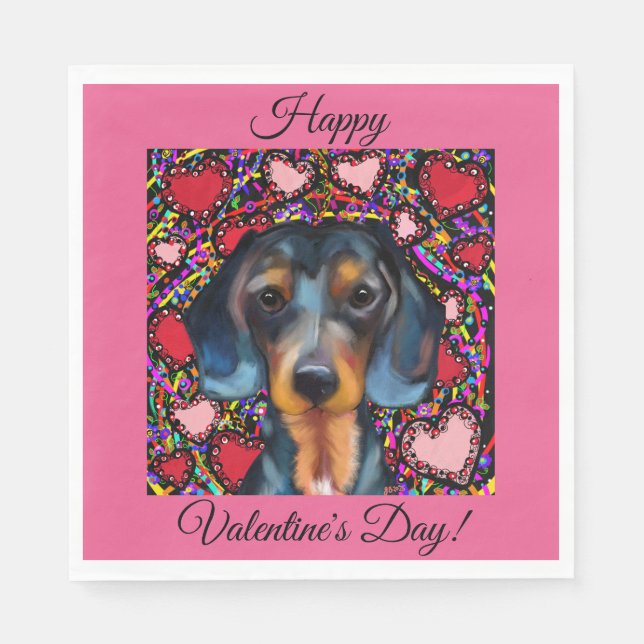 SERVILLETA DE PAPEL DACHSHUND (Anverso)