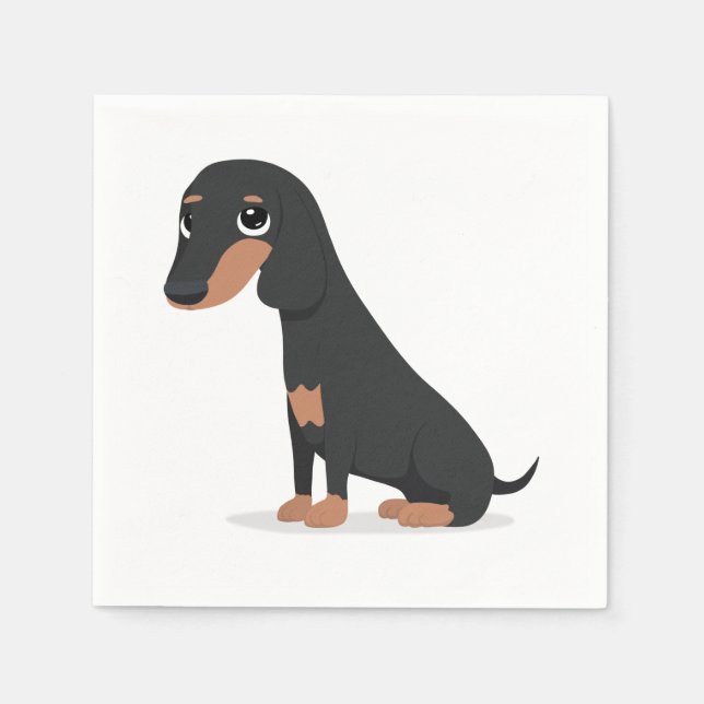 Servilleta De Papel Dachshund (Anverso)
