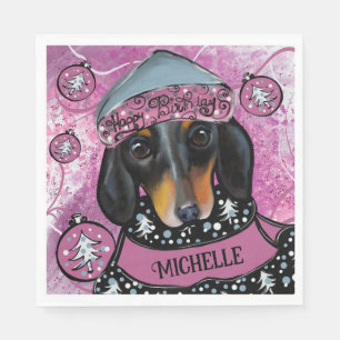 SERVILLETA DE PAPEL DACHSHUND