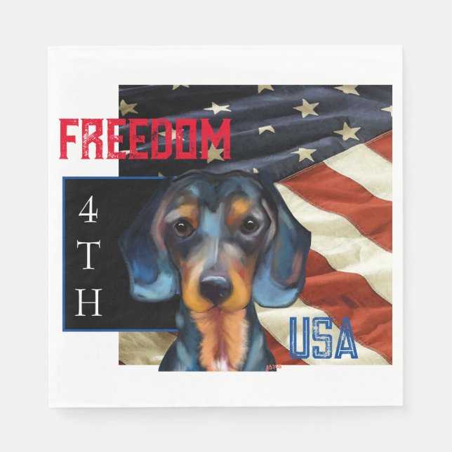 Servilleta De Papel Dachshund (Anverso)