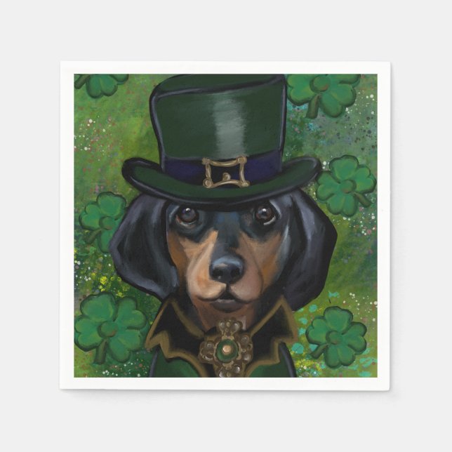 Servilleta De Papel Dachshund (Anverso)