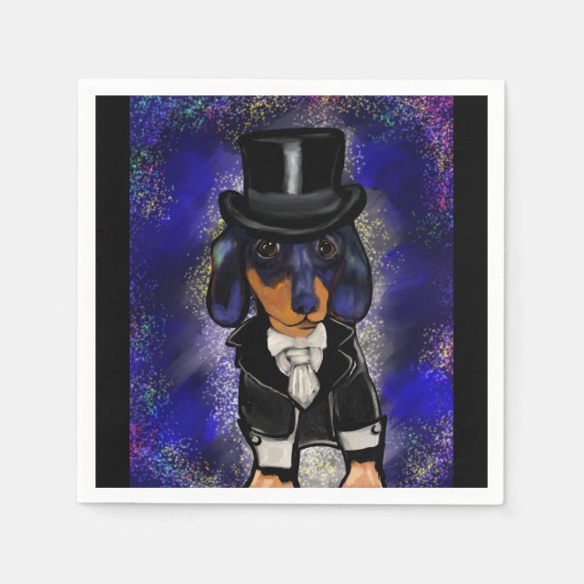 Servilleta De Papel Dachshund (Anverso)