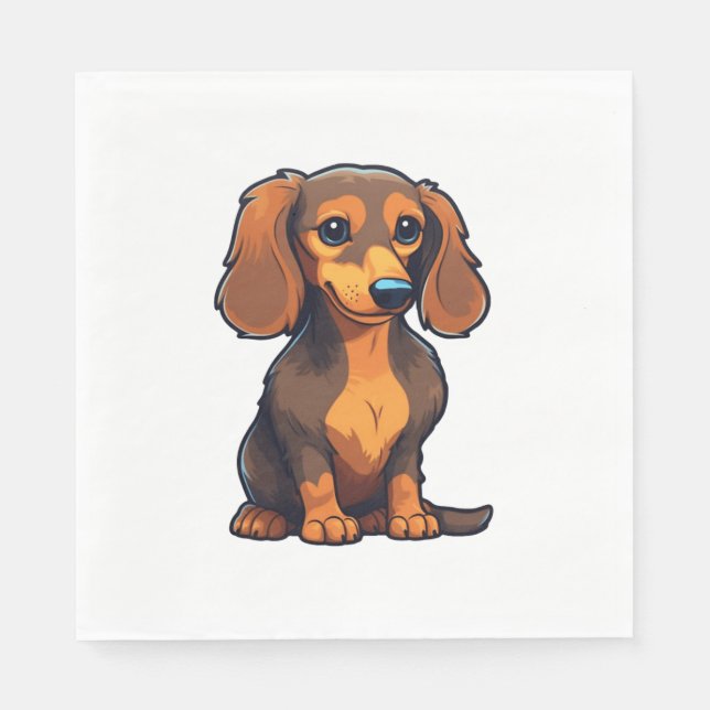 Servilleta De Papel Dachshund 3 (Anverso)
