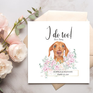 Servilleta De Papel Dachshund Dog Boda Cocktail Napkins