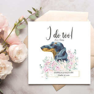 Servilleta De Papel Dachshund Dog Boda Cocktail Napkins
