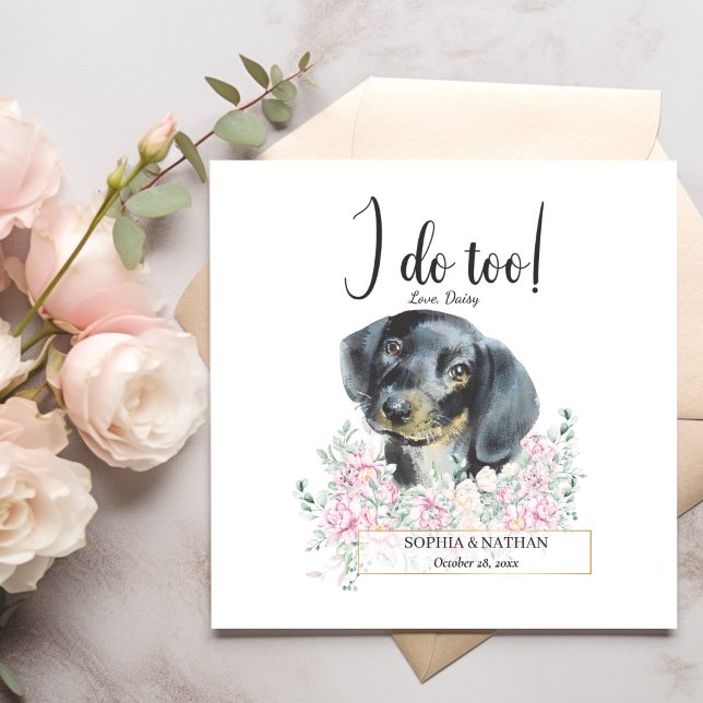 Servilleta De Papel Dachshund Dog Boda Cocktail Napkins (Subido por el creador)