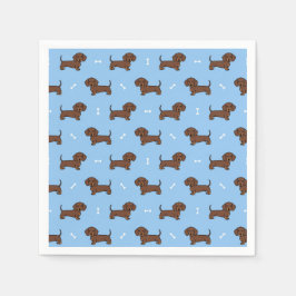 Servilleta De Papel Dachshund Dog Mascota Animal Fiesta de Cumpleaños