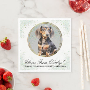 Servilleta De Papel Dachshund Perro Boda Napkins Con Perros Foto