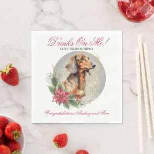 Servilleta De Papel Dachshund Perro Boda Napkins Con Perros Foto