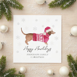Servilleta De Papel Dachshund Perro Wiener Acuarela Mascota Fiesta de 