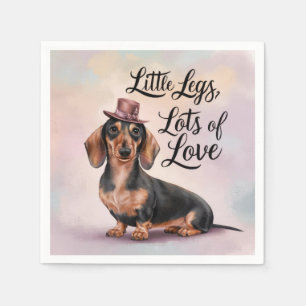 Servilleta De Papel Dachshund Piernas de amor
