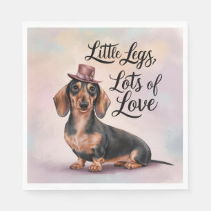 Servilleta De Papel Dachshund Piernas de amor