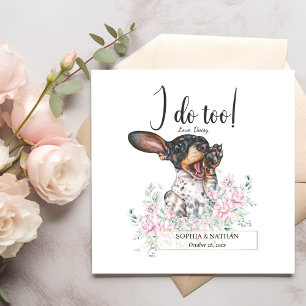 Servilleta De Papel Dachshund Puppy Perro Boda Cocktail Napkins