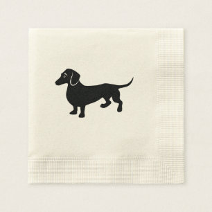 Servilleta De Papel Dachshund Silhouette
