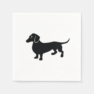 Servilleta De Papel Dachshund Silhouette