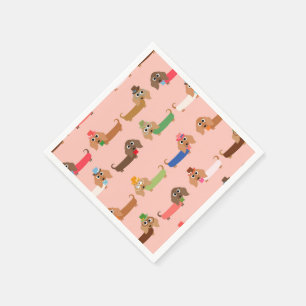 Servilleta De Papel Dachshunds divertidos