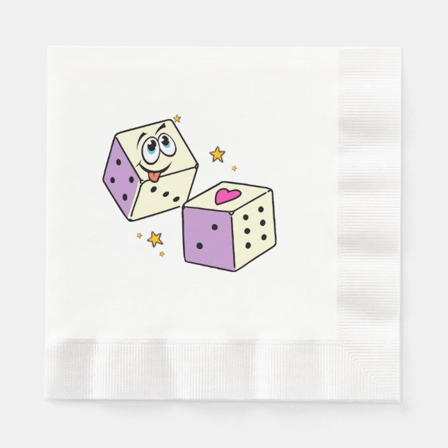 Servilleta De Papel Dados de la Suerte (Anverso)