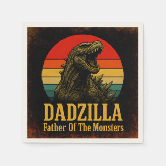 Servilleta De Papel Dadzilla Padre De Los Monstruos Día Del Padre