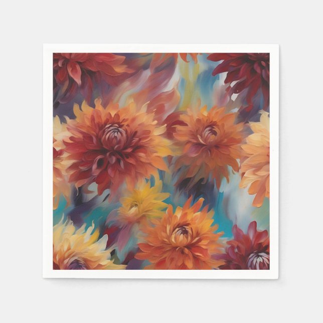 Servilleta De Papel Dahlia Delight Summer (Anverso)