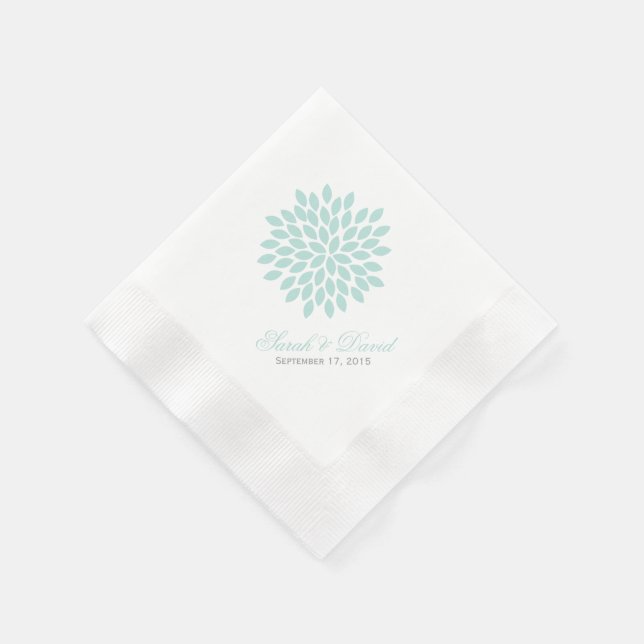 Servilleta De Papel Dahlias Boda (Borde)