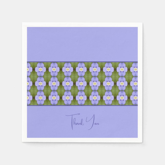 Servilleta De Papel Dainty Purple Floral (Anverso)