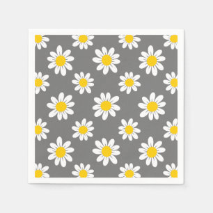 Servilleta De Papel Daisies amarillos blancos