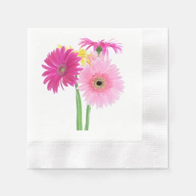 Servilleta De Papel Daisies Pink (Anverso)