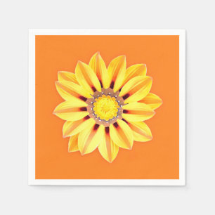 Servilleta De Papel Daisy africano / Gazania - Naranja y amarillo