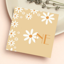 Servilleta De Papel Daisy Chica Primer tema de la flor de cumpleaños