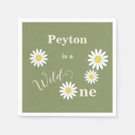 Servilleta De Papel Daisy Wild Un Primer Cumpleaños