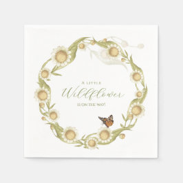 Servilleta De Papel Daisy Wildflower Baby en Bloom Baby Shower
