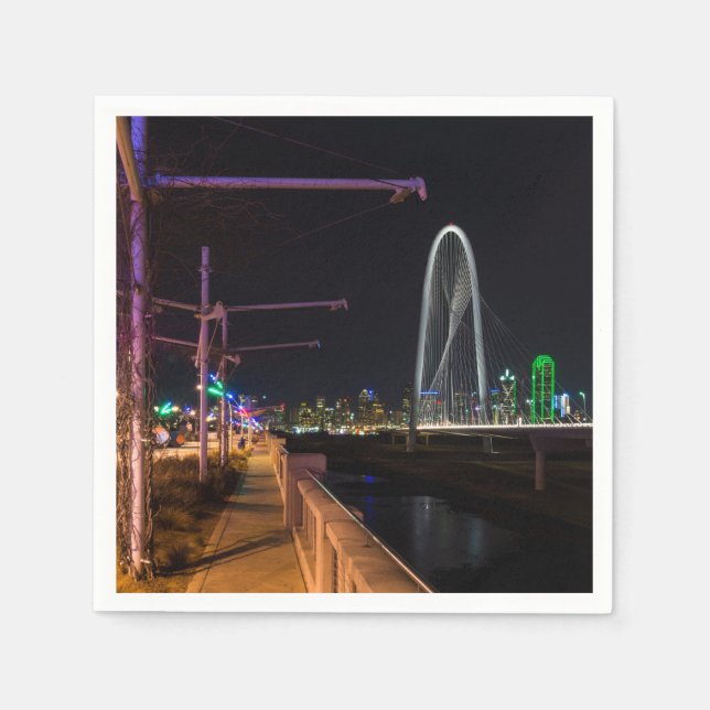 Servilleta De Papel Dallas Evening Walk (Anverso)